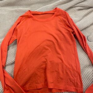 lululemon orange long sleeve